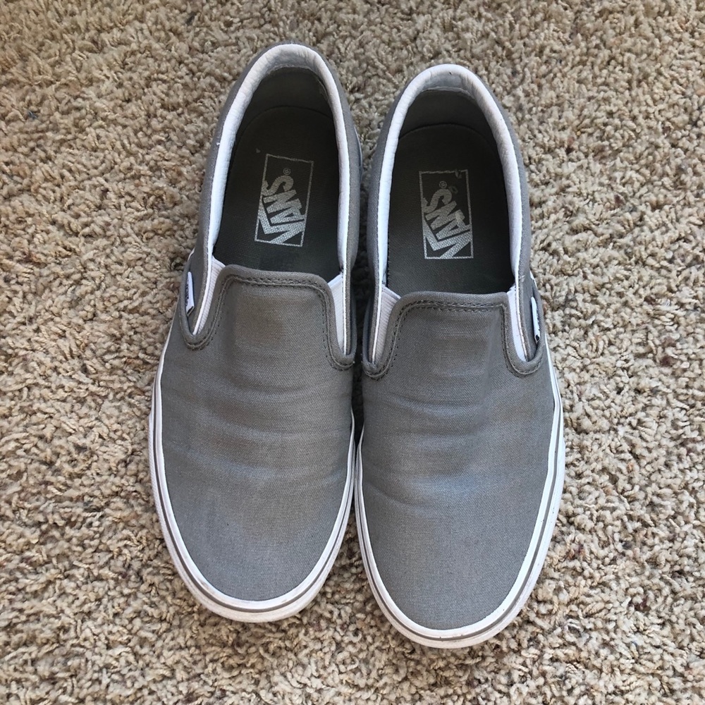 Gray Slip on Vans